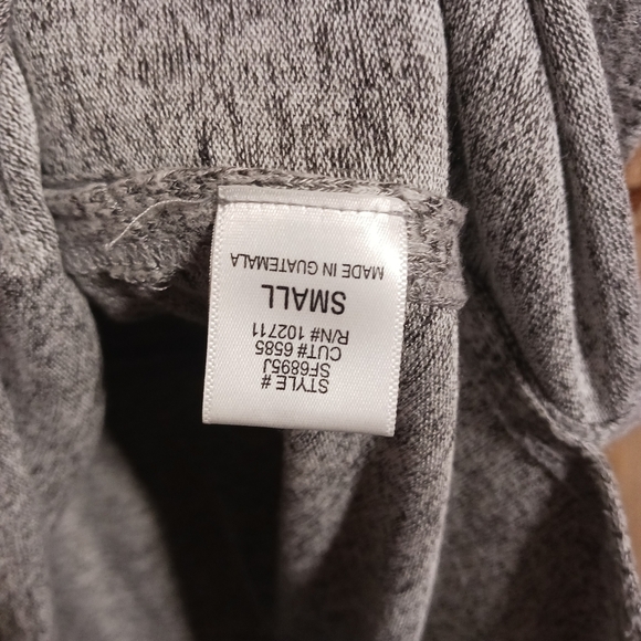 Gibson V-neck Heather Grey Luxe High Low Sweater Size Small - Picture 4 of 7